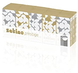 wepa 113940 Taschentcher Prestige, 4-lagig, hochweiß, 15er Pack