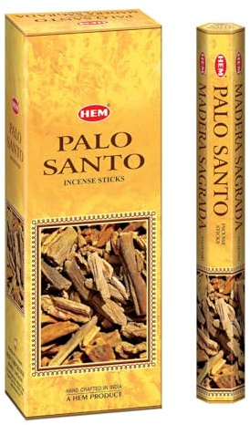 HEM Palo Santo - Varillas de Incienso (6 Unidades, 120 Unidades, 301 g)