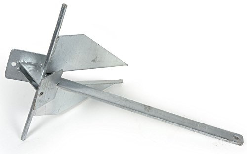 wellenshop Platten-Anker Danforth Anker Bootsanker Stahl Verzinkt 3 kg / 4 kg / 5 kg / 6 kg / 8 kg / 10 kg / 15 kg