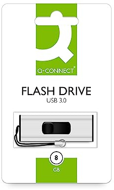 Memory Stick Q-CONNECT USB 3 0 8GB / Computer Accessories/Type-Capacity 8 GB/Kind-USB 3.0 / Material-Plastic/Colour-Silver/black/Size-8GB