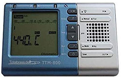 Totalbrass TTM-800 Metronom/Stimmgerät für Blasinstrumente optimiert, für Saxophon Trompete Tuba Klarinette Bariton Flöte uvm. mit deutscher Anleitung