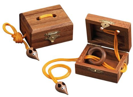 Philos Mousetrap Puzzle Game, Dark Brown
