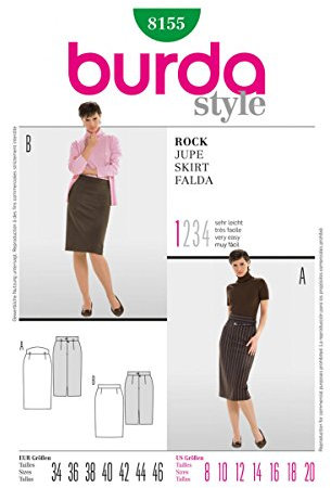 Burda Schnittmuster 8155 Rock,Jupe,Falda Gr. 34-46
