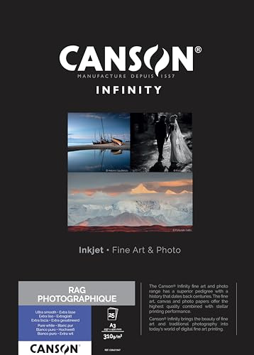 Canson 206211047 Rag Photographique Box, A3