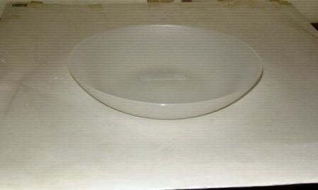 Scodella - piatta - plastica - trasparente - Ø 23,5cm profondità 6,5cm