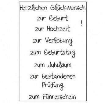 Efco Stempel Clear Herzlichen Glückwunsch 1 , transparent, A7/ 74 x 105 mm, 9-teilig