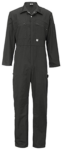 Strapazierfähiger Damen-Arbeitsoverall, Reißverschluss vorne, Arbeitskleidung, Overall, TUF Gr. 40 (38 Brust), schwarz