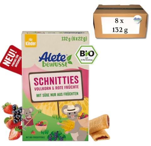 Alete Bio Schnitties Vollkorn Und Rote Früchte 8 x 132 g