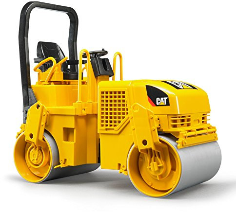 bruder 02433 - Cat Tandem-Vibrationswalze - 1:16 Fahrzeuge, Baufahrzeug, Baustelle, Baumaschine, Straßenwalze