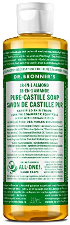 Dr. Bronner's Savon liquide Amande Pure Castille Bio 237 ml