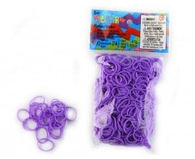 Elastiques Rainbow Loom Violet