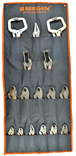 16pc Vice Grip Locking Wrench Plier Mole Grip Round Nose Welding Clamp AT068