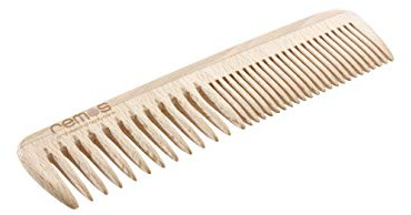 REMOS Hårkam Av Högkvalitativt Inhemskt Bokträ 19 Cm Medium/Fina Tänder
