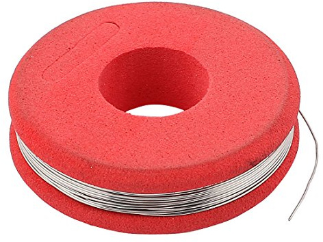 sourcing map 7,5m 24,6ft Rot Konstantan 27 AWG 0,35mm 2.44ohm/m | Heizdraht Widerstandsdraht
