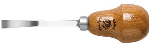 KIRSCHEN Werkzeuge 5621002 | Kerbschnitzbeitel mit Birnenheft Stich 1, gekröpft - 2mm