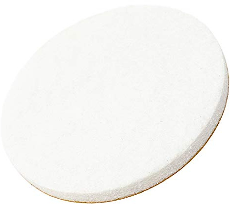 Adsamm® / 16 x Selbstklebende Filzgleiter/Weiß/ø 60 mm/Rund/Möbelgleiter aus Filz mit 5.5 mm Stärke/Möbel- und Bodengleiter