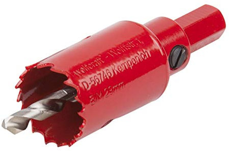 wolfcraft Sega a tazza BIM I 5465000 I Per materiali per costruzioni a secco, legno, plastica e metalli, profondità di taglio 40 mm