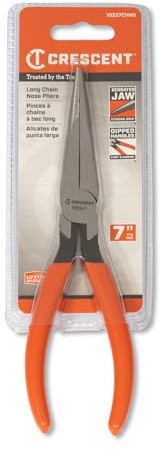 Cooper Hand Tools Crescent 181-10337CVN 7 1-2In Long Chain Nosesolid Joint Pliers
