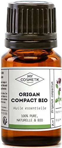 MY COSMETIK - Aceite esencial de orégano compacto orgánico - De agricultura ecológica - Quimiotipado HEBBD/HECT - 100% puro y natural - Certificado ECOCERT - Fabricado en Francia - 5 ml