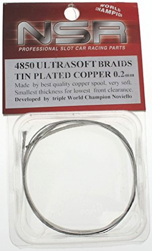 NSR Zubehör 804850 Super Racing Tin Plated Copper Braids 1m