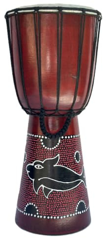 40cm Djembe Trommel Bongo Holztrommel Drum Darbuka Kinder Guter Klang Delfin