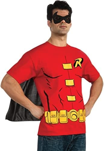 Rubies officiella Robin T-shirtset, vuxendräkt - X-Large Halloween