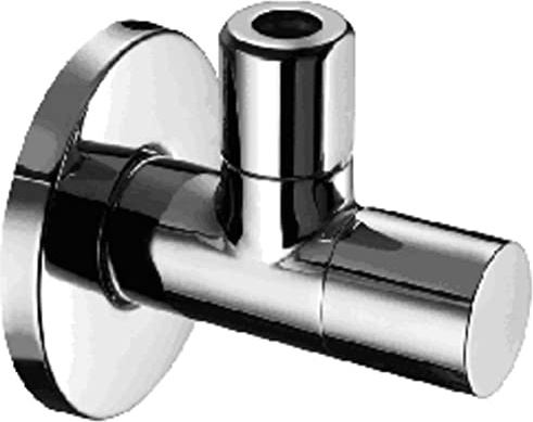 SCHELL 053760699 Design Eckregulierventil STILE / Eckventil 1/2''x3/8'', verchromt , Ventil mit verdeckter Ventilbetätigung, mit Schubschaft, Rosette , 60 mm, Längenausgleich , Ganzmetall-Konstruktion