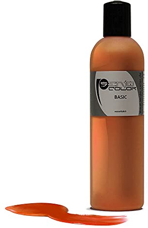 Senjo Color Basic Bodypainting Colour I Maquillage du visage et du corps I cosmétiques, testé dermatologiquement I couleur festival I 250 ml I orange