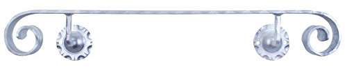 GAH-ALBERTS, Corrimano in ferro battuto, superficie zincata a fuoco, 40 x 8 mm, lunghezza 150cm- 440053