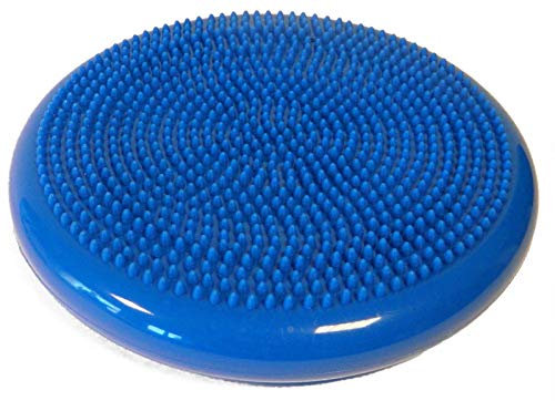 BEST SPORTING Balance Kissen 33 cm in blau I Ergonomisches Sitzkissen für Rückentraining I Gleichgewichtskissen mit regulierbarem Härtegrad I Balancekissen Physiotherapie I Wackelkissen Balancekissen