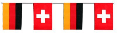 Flaggenfritze® Freundschaftskette Deutschland - Schweiz