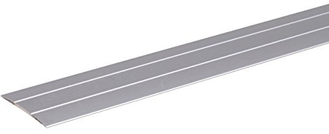 Alberts 484491 Übergangsprofil | selbstklebend, mit zwei Rillen | Aluminium, silberfarbig eloxiert | 900 x 37,8 mm