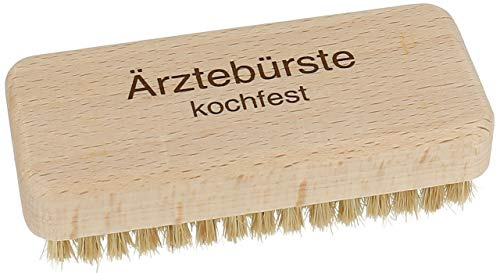 Lantelme Ärztebürste mit Naturborsten Kochfest Handwaschbürste Holz Hände Reinigungsbürste 3824