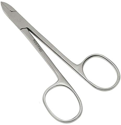 Hautzange/Augenzange gerade mit Scherengriff 10 cm