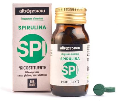 ALTROMERCATO - Spirulina integratore in compresse - 60 compresse - 42 g