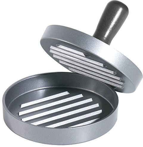 Hamburgerpresse aus Aluminiumguss, Kunststoffgriff, PTFE antihaft-beschichtet/in einfacher oder doppelter Ausführung | ERK (Doppelte Ausführung)