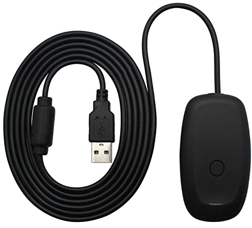 OSTENT USB Controlador Inalámbrico Gamepad Joystick PC Portátil Ordenador Gaming Receptor Compatible para Microsoft Xbox 360 Slim Juego Color Negro
