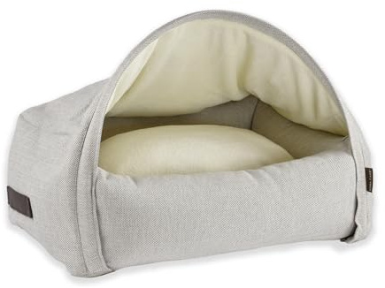 KONA CAVE Designer Hundehöhle – Anti-Angst– Patentiertes Höhlenbett, M | Original- Kuschelhöhle für kleine bis mittelgroße Hunde mit Höhleninstinkt – kippsicher, gut belüftet, luxuriöses 3-in-1-Bett