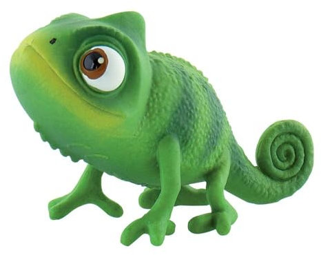 Bullyland 12422 – Leksaksfigur kameleont Pascal från Walt Disney Rapunzel – nyfönd, ca 6 cm, detaljrik, perfekt som en liten gåva för barn från 3 år