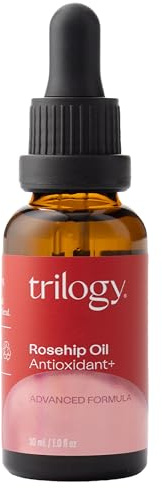 Trilogy Rosehip Oil Antioxidant+, Certified Organic Hydration & Repair Beauty Oil, 1.0 fl oz