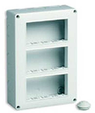 Vimar Plana Scatole di superficie – Scatola ip40 12 modulo 4 x 3 verticale serie Piatto
