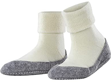 FALKE Damen Cosyshoe Stoppersocken atmungsaktive klimaregulierende geruchshemmende Wolle rutschhemmende Noppen auf der Filzsohle komfortabel warm mit Plüsch strapazierfähig 1 Paar | mit Merinowolle & rutschhemmender Sohle