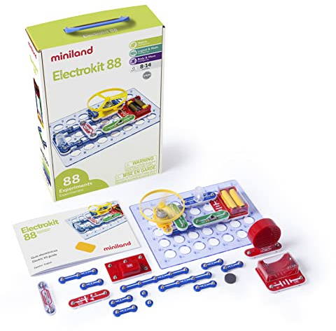 Miniland 99101 experimentlåda elektroniska kretsar, flerfärgad
