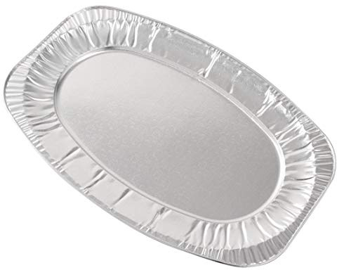 CONTITAL V550G Teglie Alluminio - Vassoi per Dolci e Take Away, Vaschette Alluminio Usa e Getta Grandi, Contenitori Monouso per Alimenti, Teglia Large Professionale | 10 Pezzi