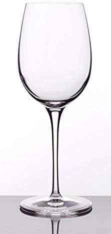 Luigi Bormioli Styles 12.75 oz Soft White Wine Glasses (Set of 2), 2 Count (Pack of 1), Clear