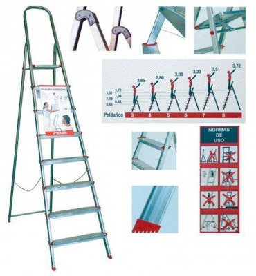 Escalera Domestica Plus 8 Peldaños
