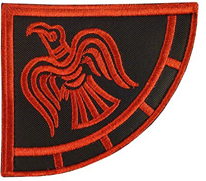 Seltener Wikinger Raben Banner Odin Morale Stickerei Hook Patch