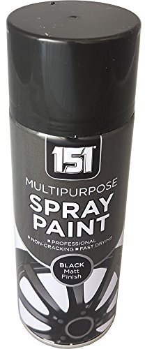 Wilsons Direct 151 Multi Purpose Spray Paint 400ml Black Matt