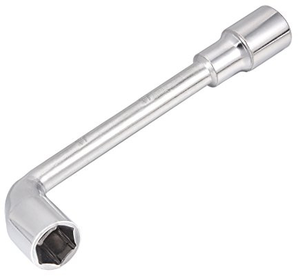 sourcing map 17mm Metric L Shaped Angled Open Hex 6 Point Socket Wrench