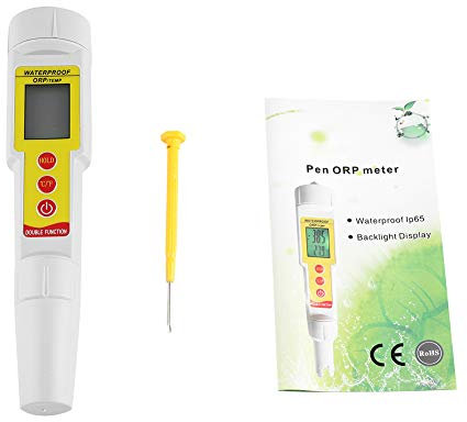 Raguso 2 in 1 Digital ORP/Temp Wassertester Wasserqualität Tester Pool Hydroponic Aquarium Digitaler Wassermonitor